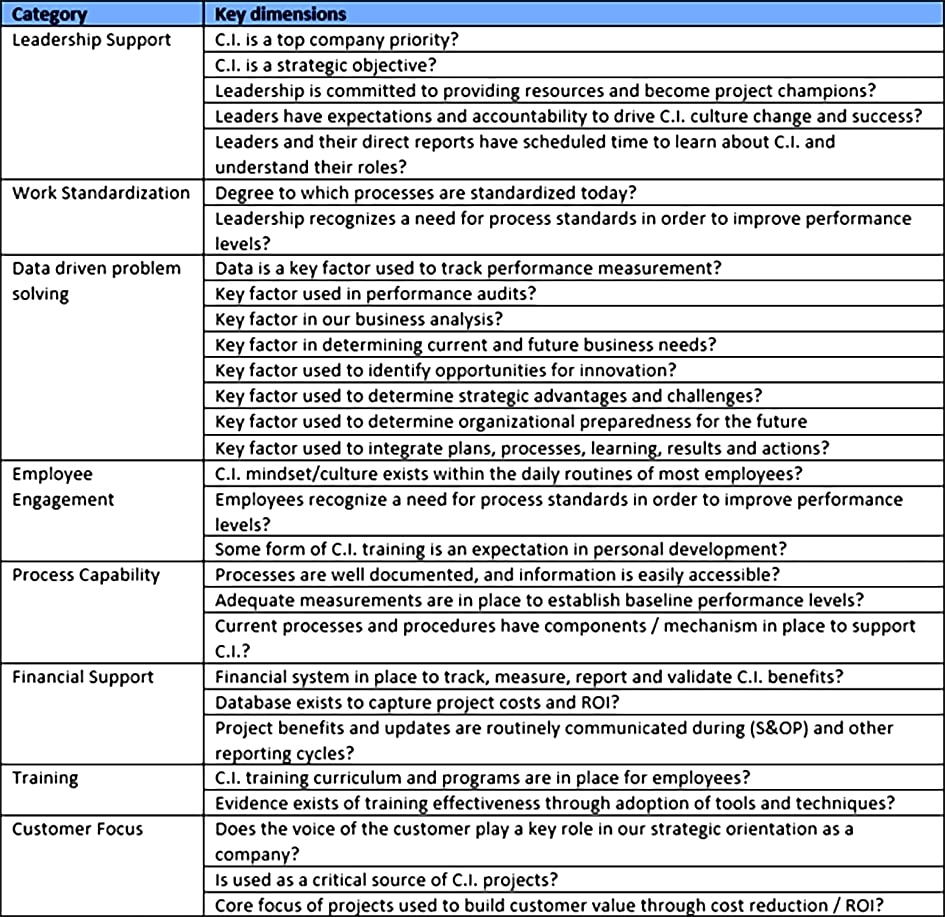 Preliminary Questionnaires to gain insight from individuals to facilitate a company's value solutions 