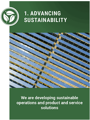 Developing sustainable solutions for operations, products, and services