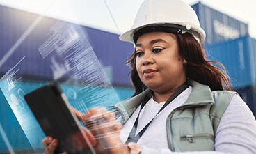 Female Site Engineer Driving Digitalization Solutions for Supply Chain Revolution