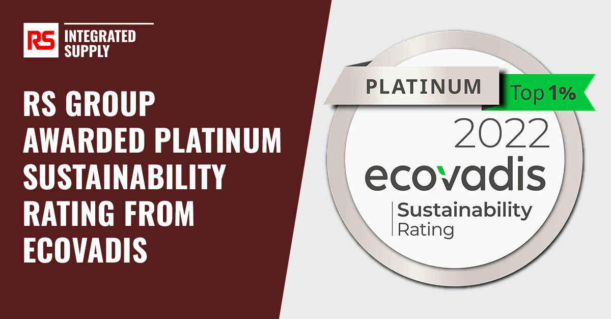 RS GROUP AWARDED PLATINUM SUSTAINABILITY RATING FROM ECOVADIS