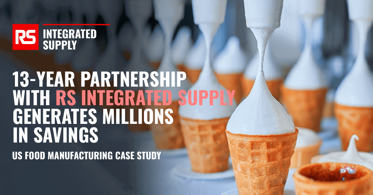 US Food Manufacturing 13-year Partnership Generates Millions in Savings with RS Integrated Supply